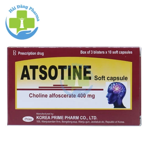 Atsotine soft capsule - Hộp 3 vỉ x 10 viên